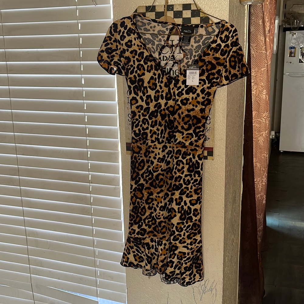 Cheetah print dress
